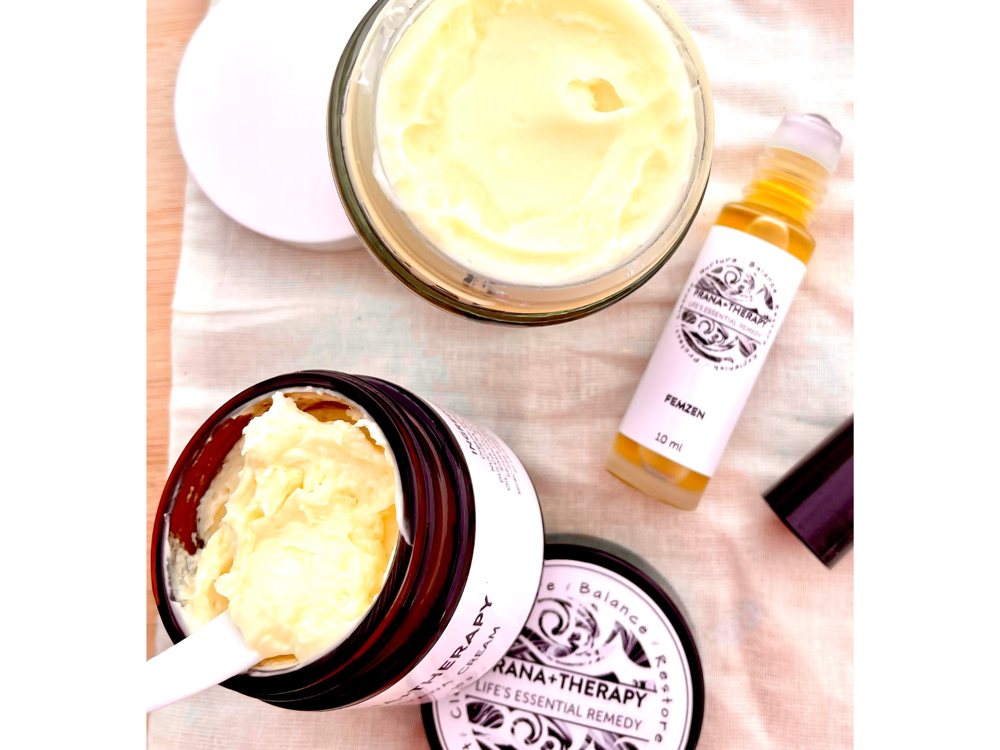 Kawakawa Cream & Prana+Therapy Magnesium Rub with FEMZEN roll on Wellness Bundle