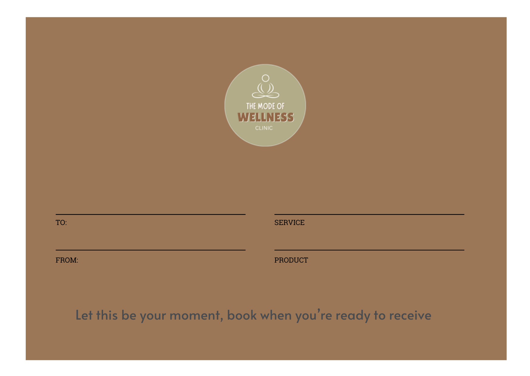 Mode of Wellness Services Gift Card