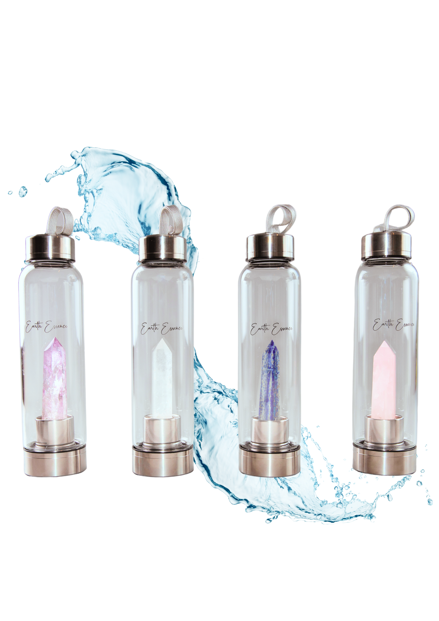 Crystal Water Bottles Purifying and Energising Packs