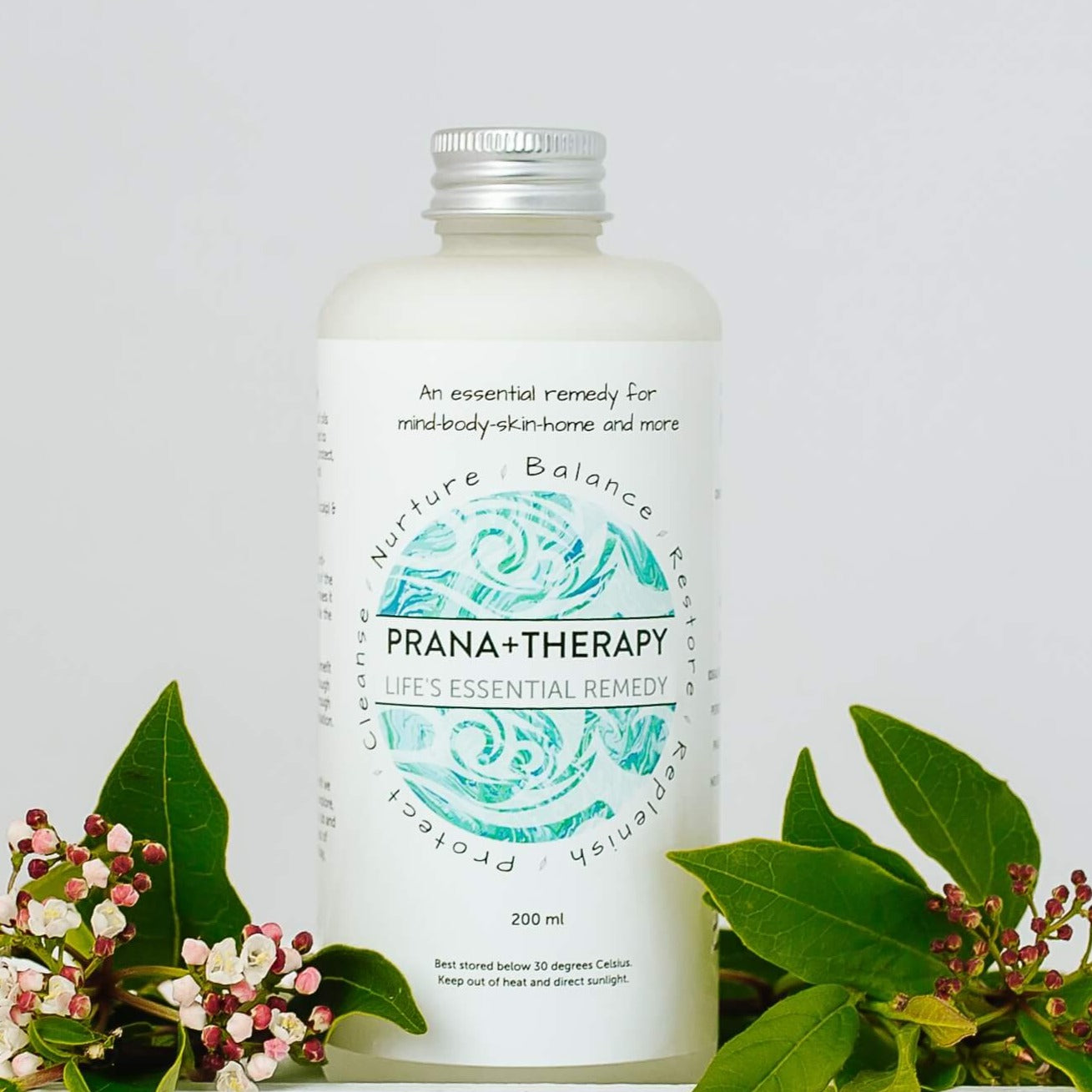 Prana+Therapy  Formula 200ml Frosted bottle with cap